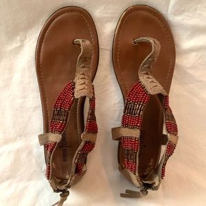 Minnetonka beaded sandals!